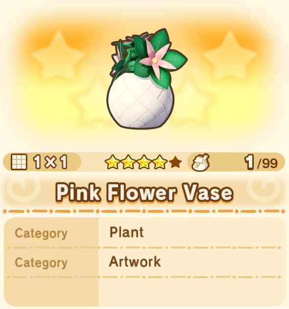 Pink Flower Vase
