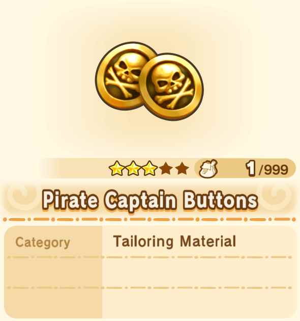Pirate Captain Buttons x99