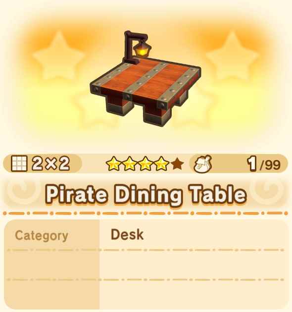 Pirate Dining Table