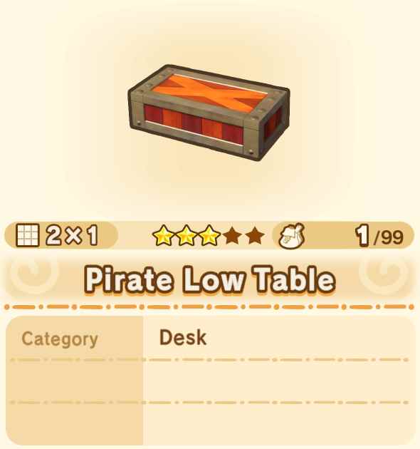 Pirate Low Table