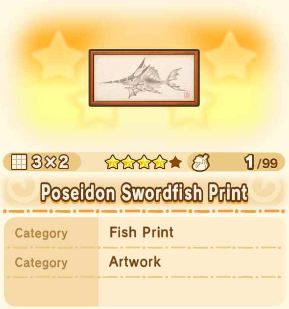 Poseidon Swordfish Print