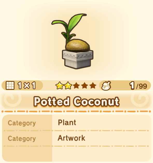 Potted Coconut