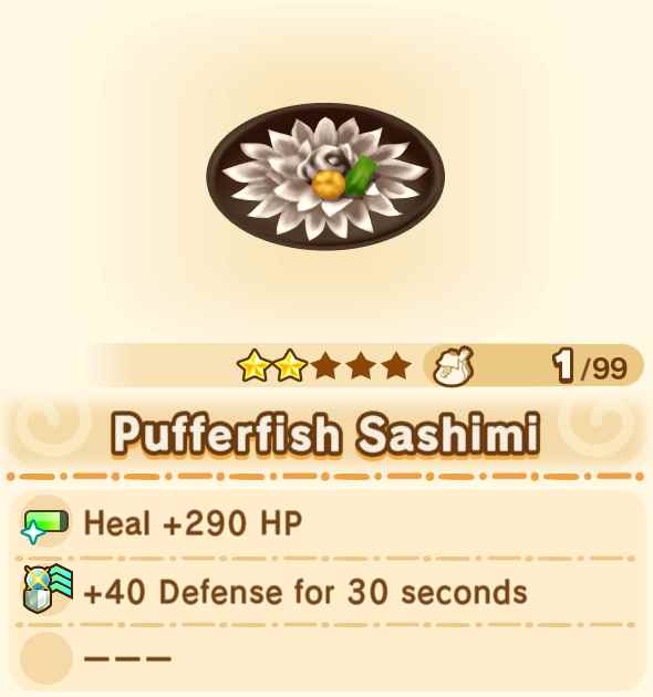Pufferfish Sashimi x99