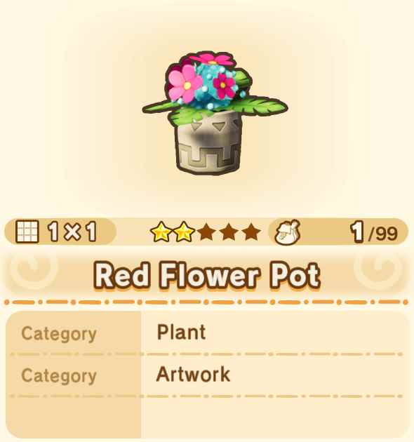 Red Flower Pot