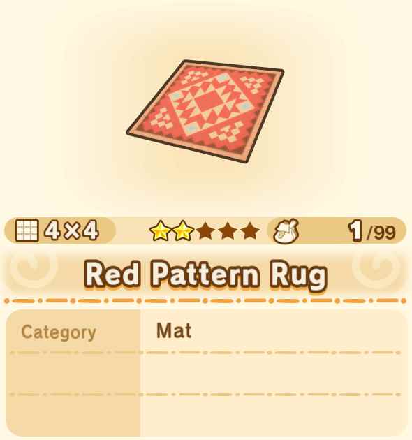 Red Pattern Rug