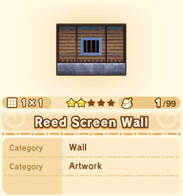 Reed Screen Wall
