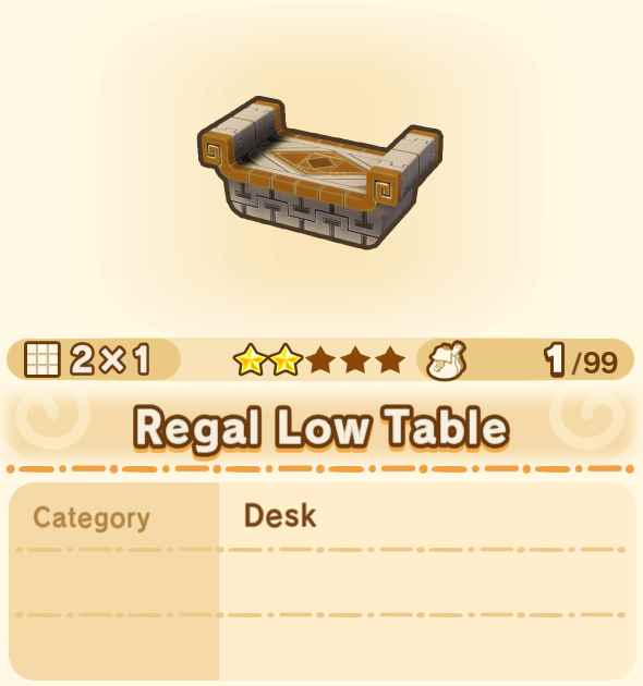 Regal Low Table