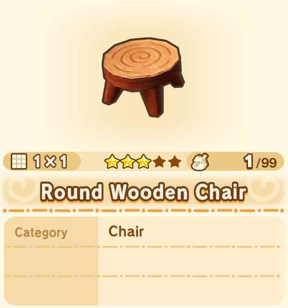 Round Wooden Chair