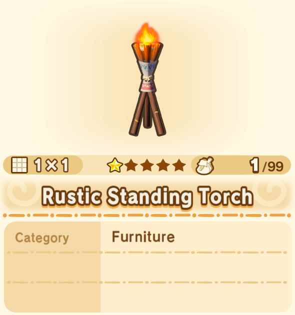 Rustic Standing Torch