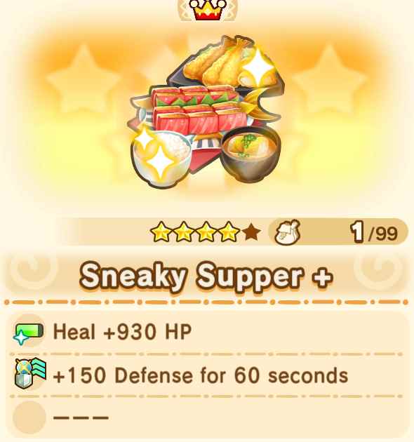 Sneaky Supper + x99