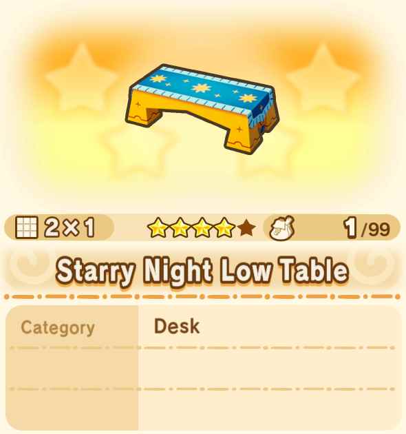 Starry Night Low Table