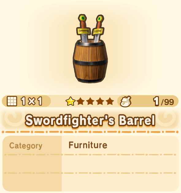 Swordfighter's Barrel