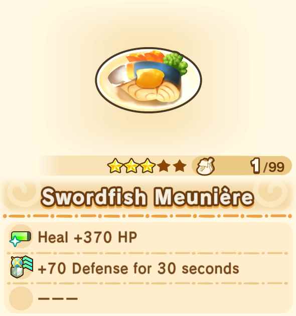 Swordfish Meuniere x99