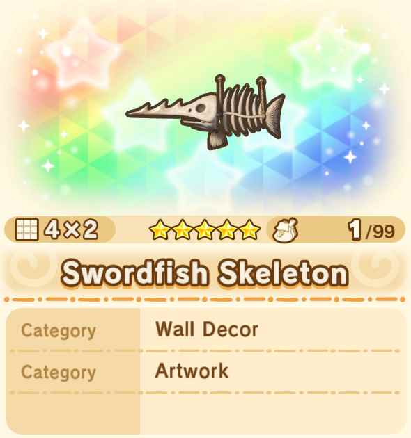 Swordfish Skeleton