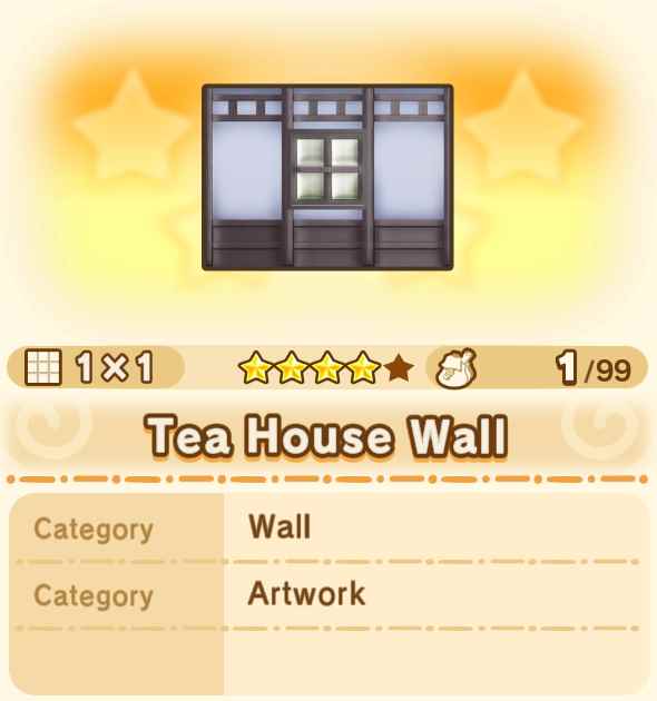 Tea House Wall
