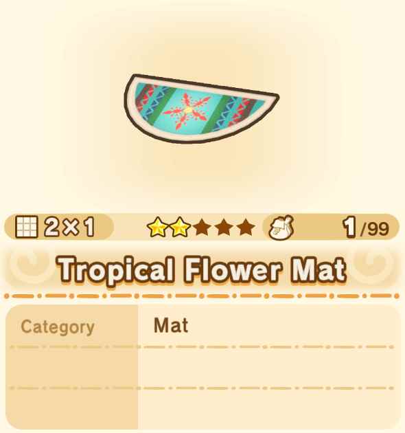 Tropical Flower Mat