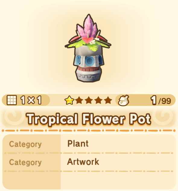 Tropical Flower Pot