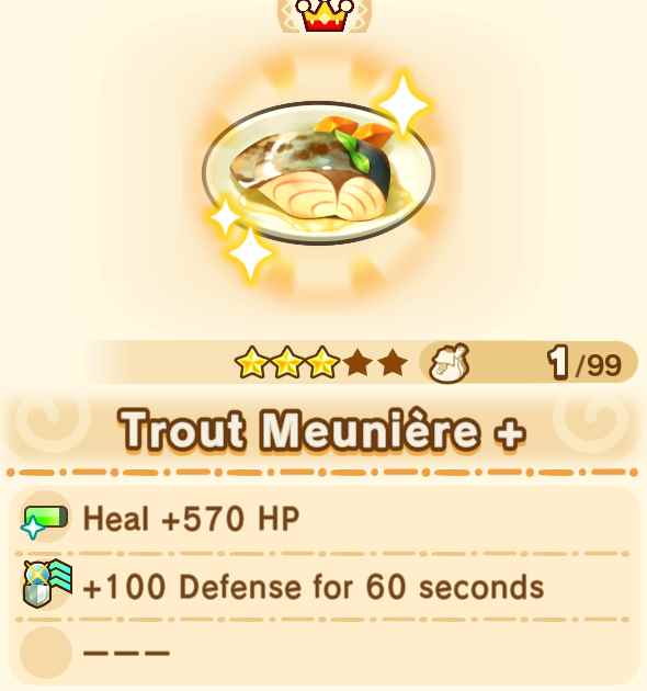 Trout Meuniere + x99