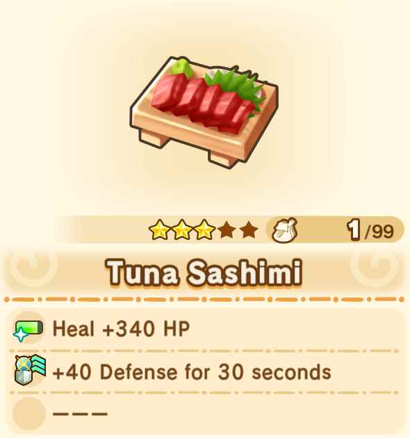 Tuna Sashimi x99