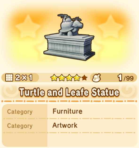 Turtle and Leafe Statue