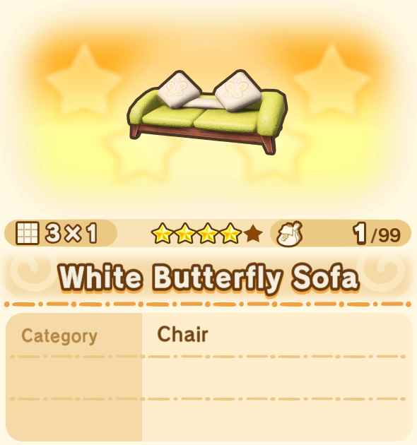 White Butterfly Sofa