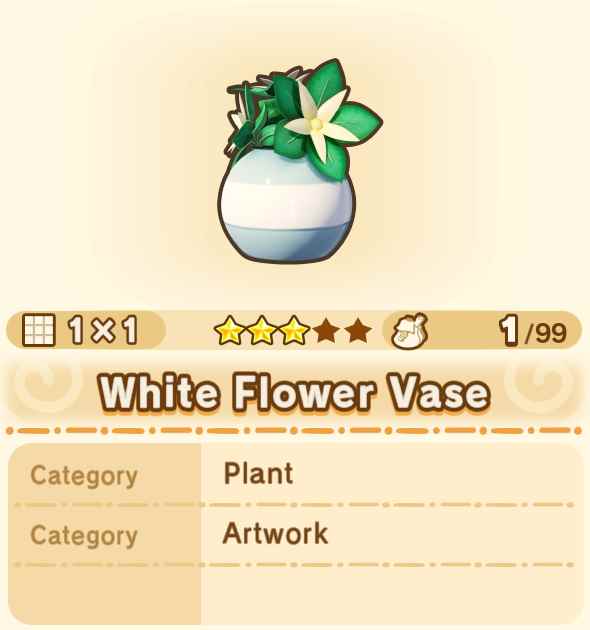 White Flower Vase