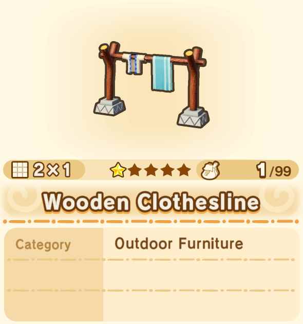 Wooden Clothesline