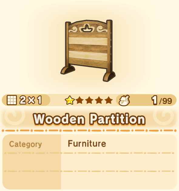 Wooden Partition