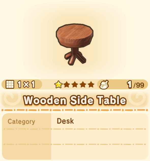 Wooden Side Table