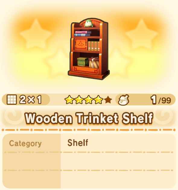 Wooden Trinket Shelf