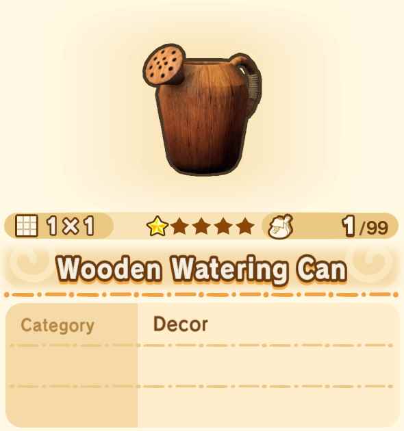 Wooden Watering Can