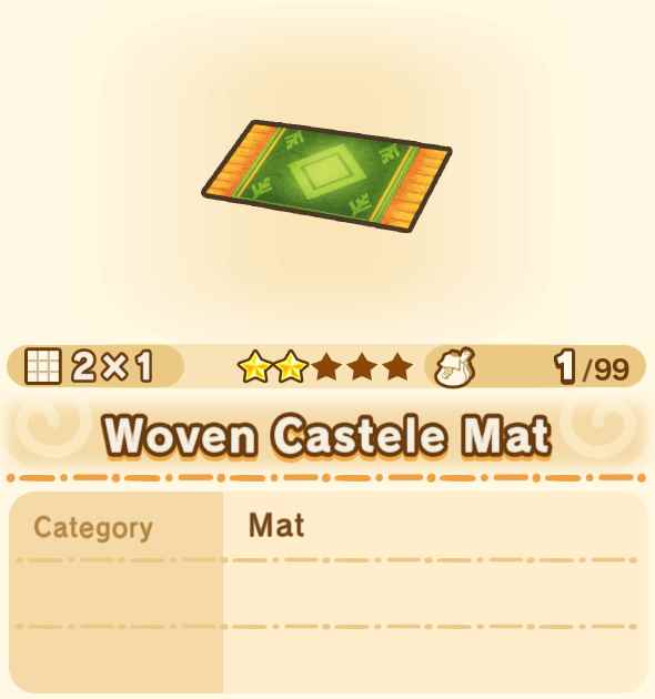 Woven Castele Mat