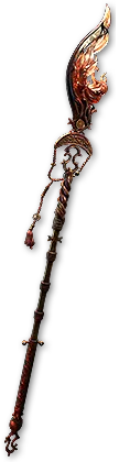 The Searing Touch Pyrophyte Staff