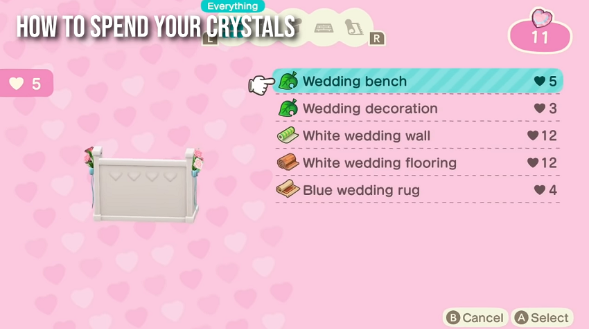 Animal Crossing New Horizons Wedding Season Rewards