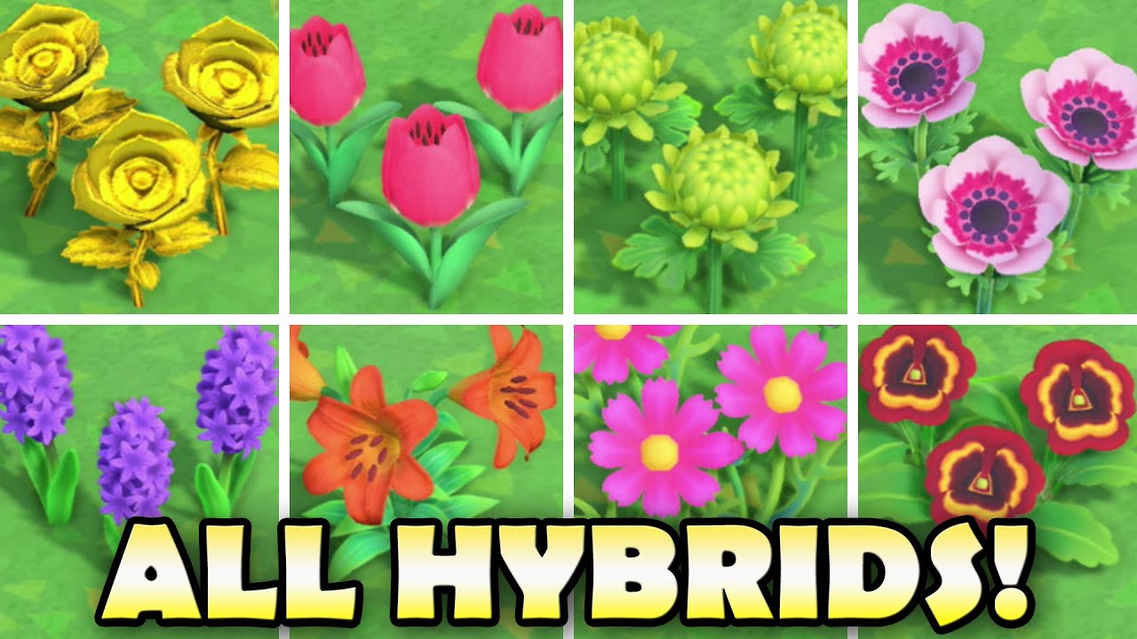 Animal Crossing New Horizons Flower Breeding Hybridize Guide How To Get All Rare Acnh Hybrid Flowers