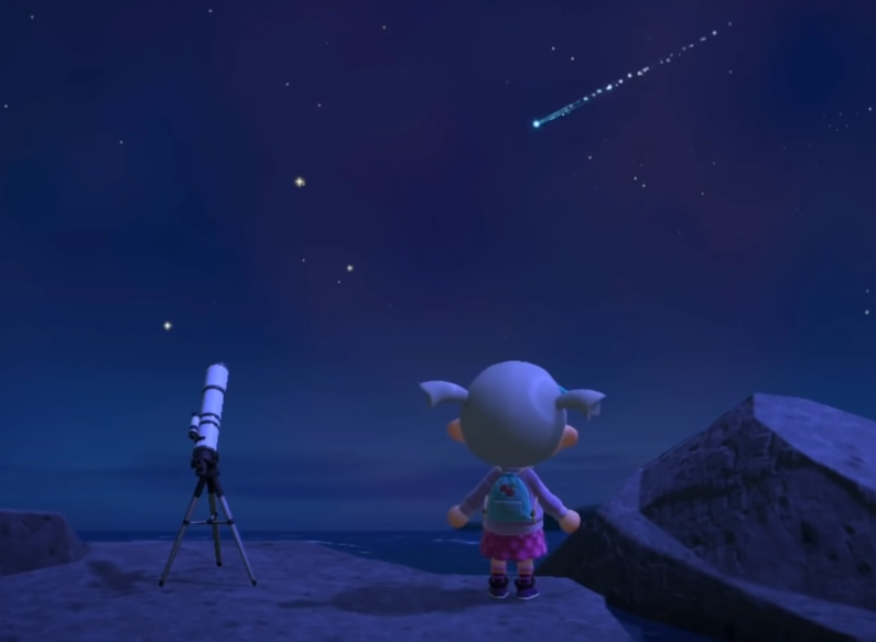 animal crossing new horizons meteor shower times