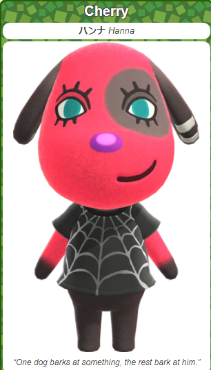 ACNH Most Loved Villager - Cherry