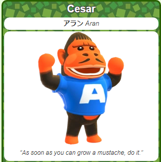 ACNH Most Hated Villager - Ceasar