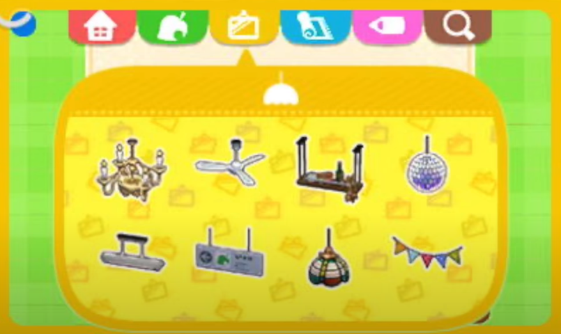 Animal Crossing New Horizons Ceiling Items
