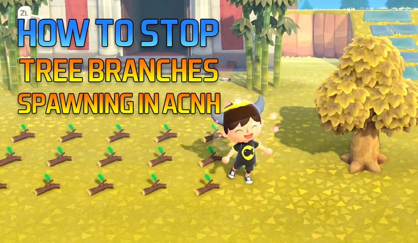 HOW TO STOP TREE BRANCHES SPAWNING IN ACNH