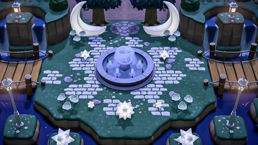 Best ACNH Fountain Design Ideas - Animal Crossing Water Fountain