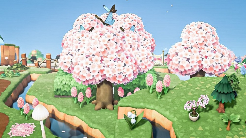 Best ACNH Cherry Blossom Island 2 - Cherry blossom forestcore