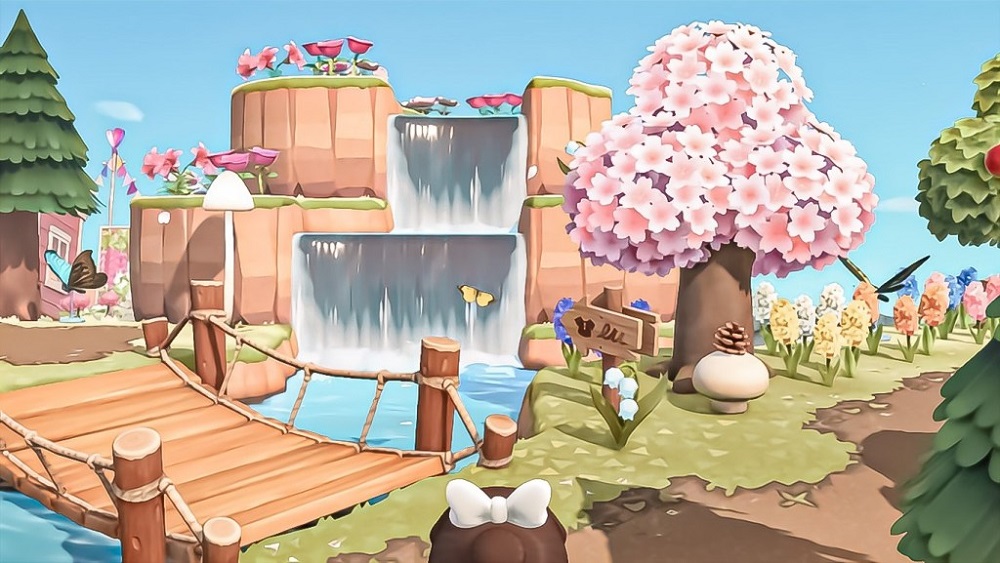 Best ACNH Cherry Blossom Island 3 - pretty pastel spring island