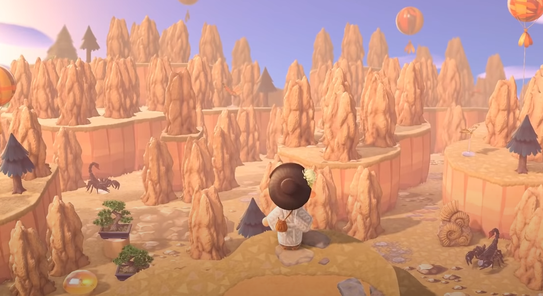 ACNH Desert Island Dream Code & Design Ideas - Animal Crossing Desert