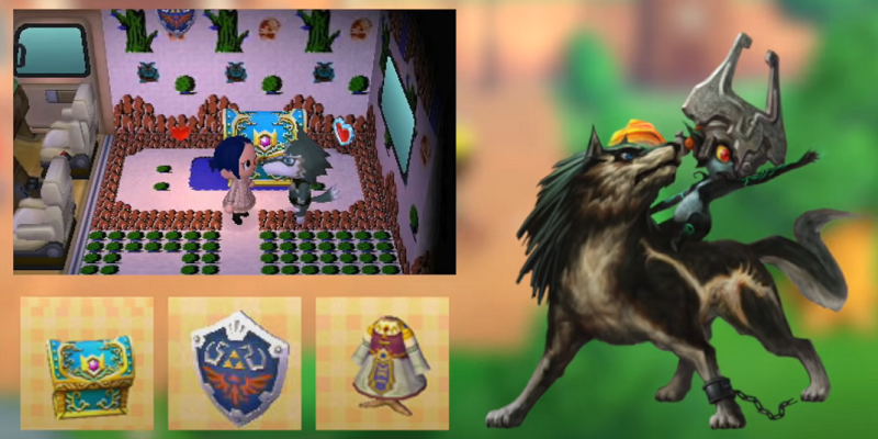 Animal Crossing New Horizons Zelda Crossover Villager & Items - Wolflink