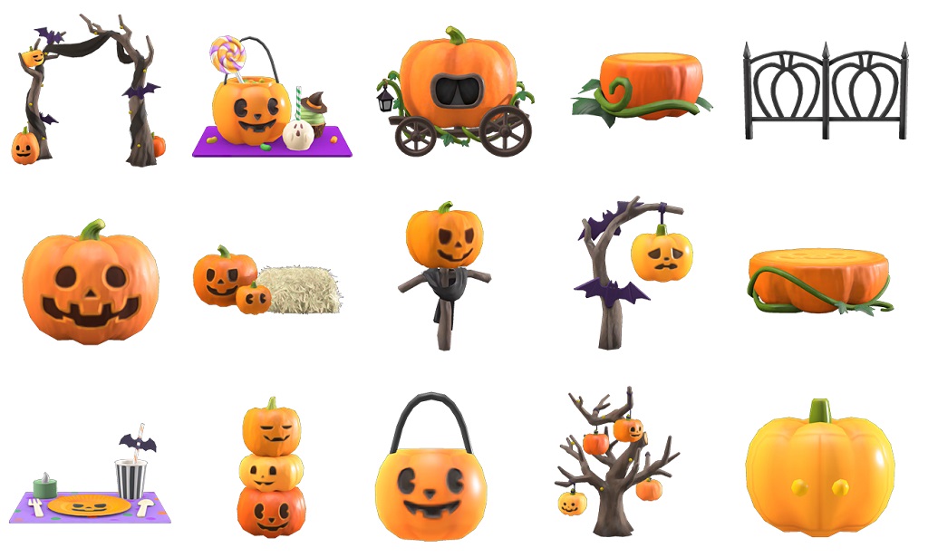 ACNH Halloween Items 2021 - Spooky Set DIY Recipes & Items