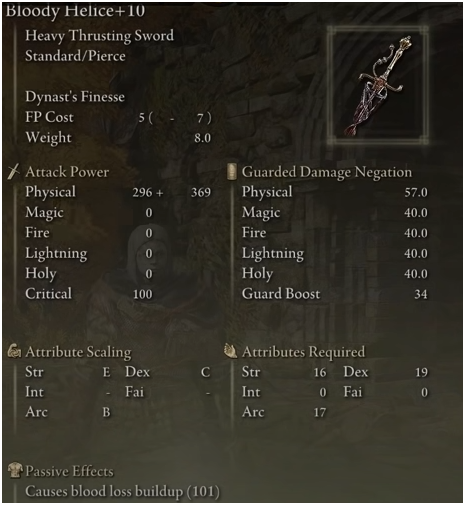 Best Elden Ring Weapon- Bloody hell