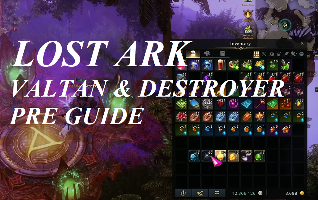 Lost Ark Valtan & Destroyer Preparation