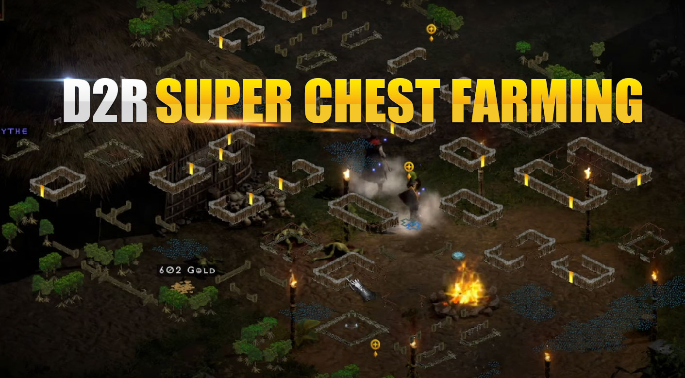 Diablo 2 Resurrected Super Chest Identification and Dropping Steps