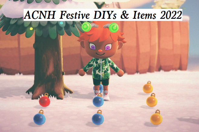 acnh festive diys and items 2022